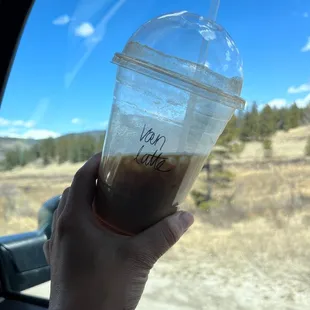 Yummy iced vanilla latte!