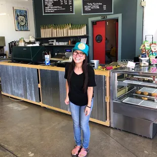 Mishelly made us the Best latte with Almond syrup. And we enjoyed the local pastries!!