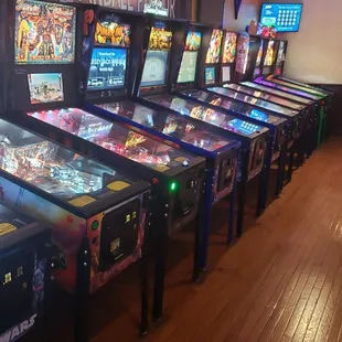 Excellent pinball selection!  Always at least 15-20 games in great condition!