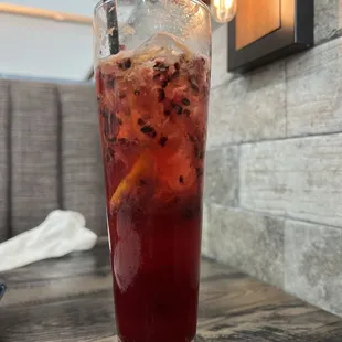 Driver Eight Mocktail (also available in the hard version with vodka)