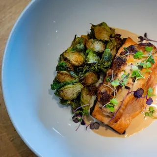 Signature Stuffed Salmon with Crab