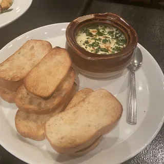 Crab and Artichoke Dip Lunch