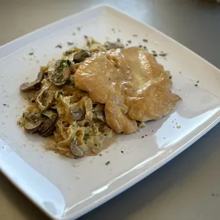 Chicken marsala house made pasta