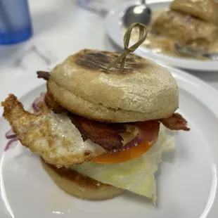 Bacon English Muffin Breakfast Sandwich