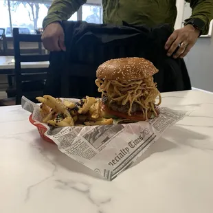 Big Daddy with garlic fries