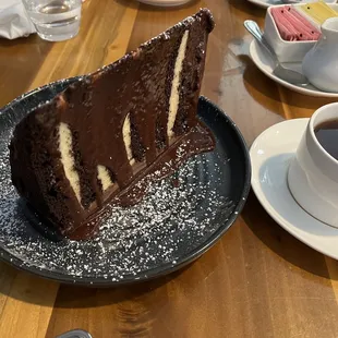 Chocolate peanut butter doberge cake