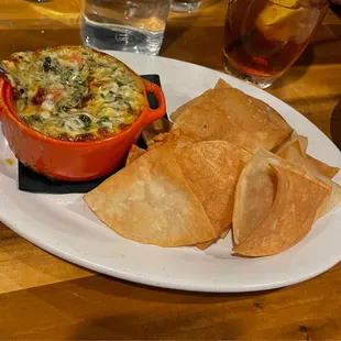 Spinach crawfish dip