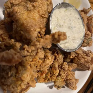 Fried oysters