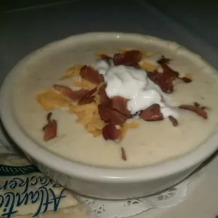 Baked potato soup. Very good