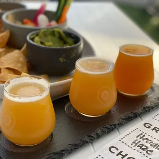 Beer taster, dip trio