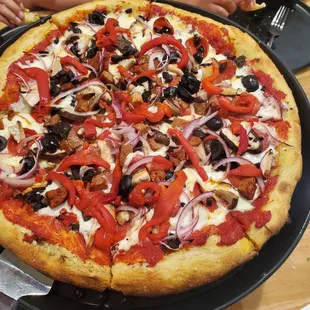 pizza, food