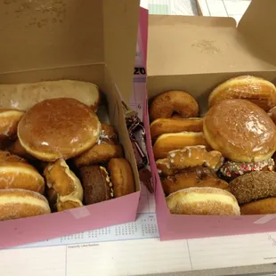 2 dozen donuts for $15 - good price on a teachers budget