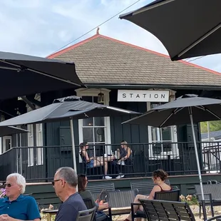 Outdoor patio at Station