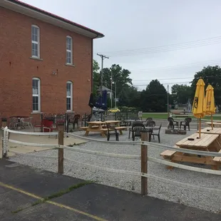 Outside patio dining.