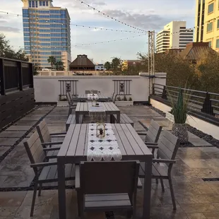 Outdoor event area for rent for parties, weddings, etc.
