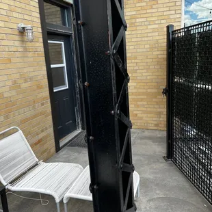 Outside patio.