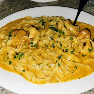 Cajun Seafood (Shrimp, scallops) Alfredo