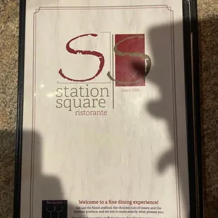 a sign for the restaurant