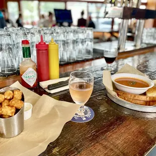 Fries and Tomato Soup plus Grilled Cheese Special