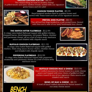 Check out our menu