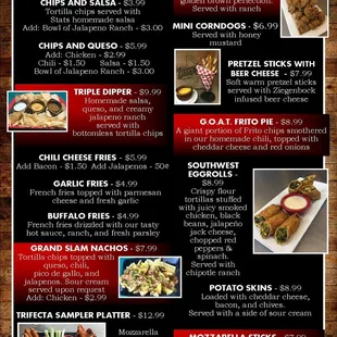 Check out our Menu