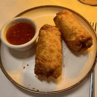Jerk chicken egg rolls