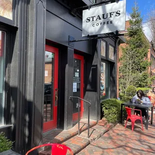 the outside of the building