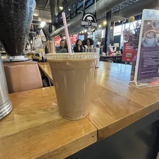 Iced Latte with English Toffee flavoring