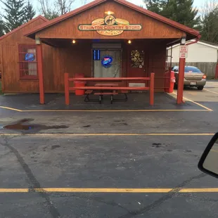 the front of the store