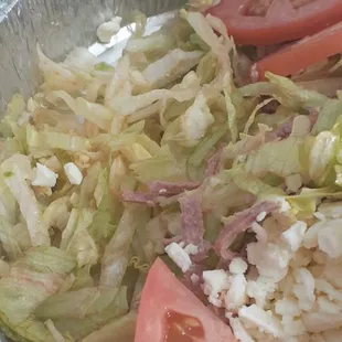 a salad in a tin