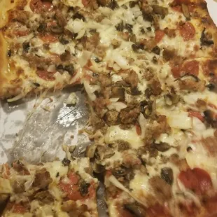 a pizza in a box
