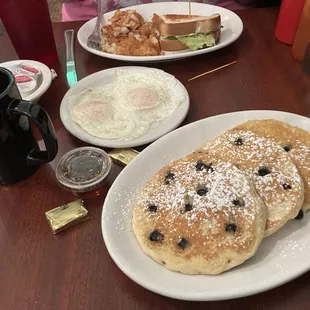pancakes, food