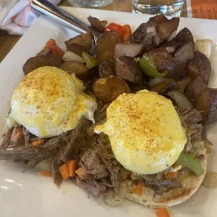 Braised Beef Brisket Benedict