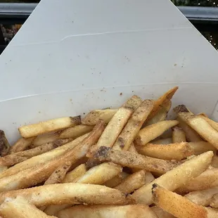 Side order of fries only ($4). May/June 2024