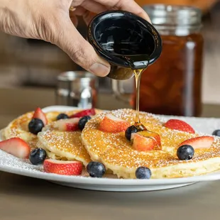 Fluffy buttermilk pancakes