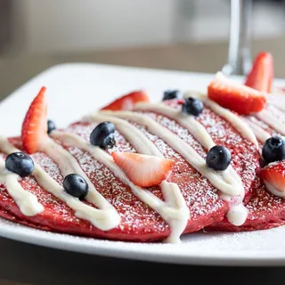 Red Velvet Pancakes