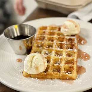 Crispy Yeasted Waffle - always the best thing on the menu