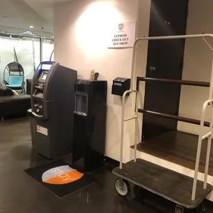 ATM &amp; water fountain