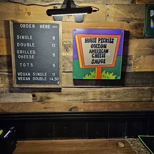 The menu.  Plain.  Simple.  Delicious.