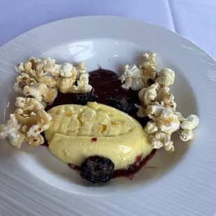 Corn panna cotta
