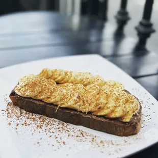 Banana Toast - Nutella, Cinnamon and Banana- Brunch, breakfast, best coffee shop Huntington Beach