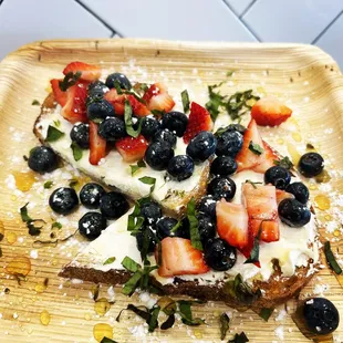 Sweet berry toast - lunch, brunch, breakfast, coffee shop, cafe