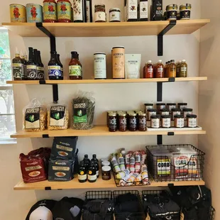 Local goods and merch