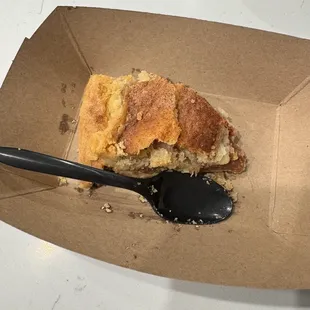 Apple pie was delicious, but $6 for this tiny slice is disappointing.