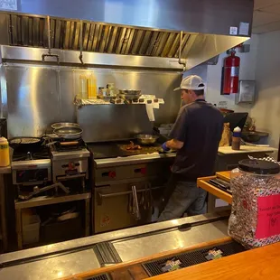 Whipping up some goodness on the grill!