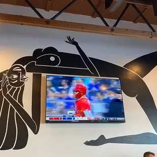 Artwork with Mike Trout