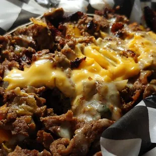 Philly cheese steak fries