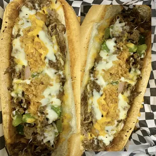 Double Trouble Sleazy Cheesesteaks!