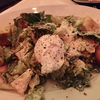 44 Caesar with Warm Poached Egg*