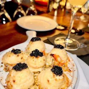 Escargot w/ lobster mashed &amp; caviar